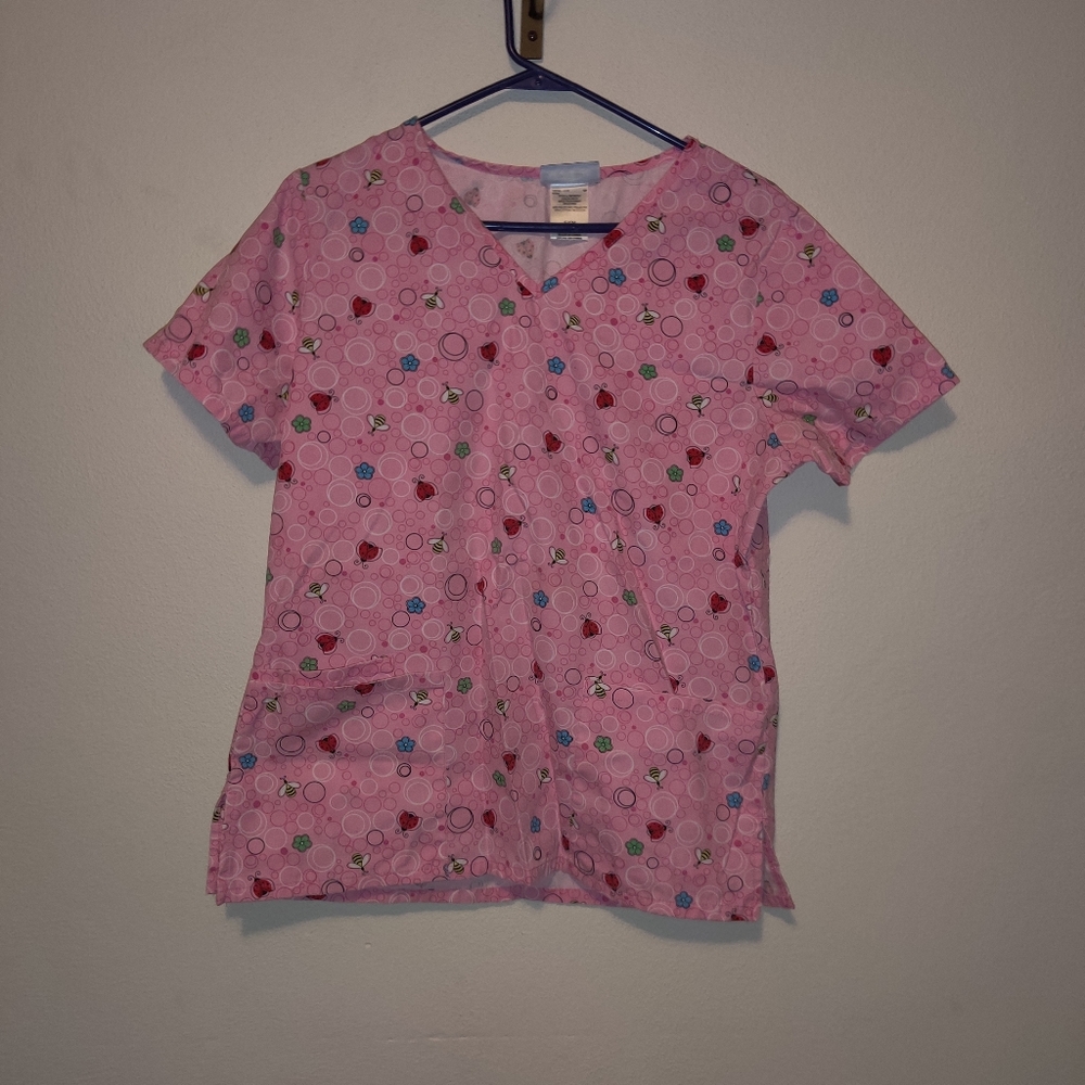 Lady bug Scrub Top